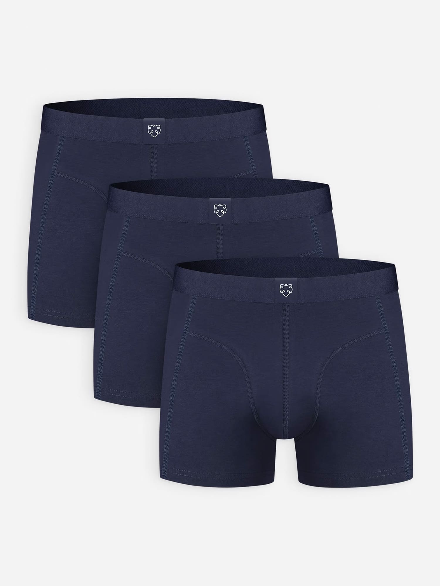 A-dam Boxer Brief 3P Dark Navy Solid XL