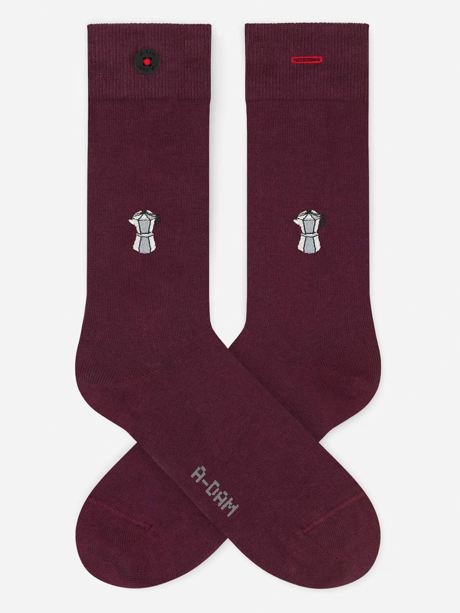 A-dam Casual Socks Percolator Burgundy 41-46